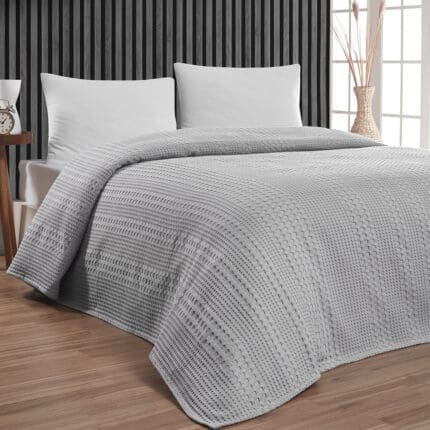 Beauty Home Πικέ υπέρδιπλη Division Αrt 1995 Γκρι 230x240