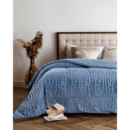 ΚΟΥΒΕΡΤΟΠΑΠΛΩΜΑ ΑΝΑΓΛΥΦΟ FLANNEL 160X220  (830) DENIM
