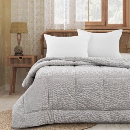 ΚΟΥΒΕΡΤΟΠΑΠΛΩΜΑ ΑΝΑΓΛΥΦΟ FLANNEL 160X220  (830) LIGHT GREY