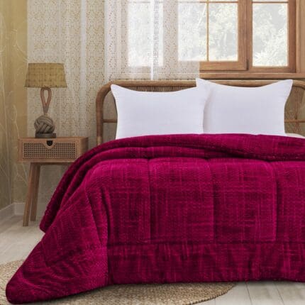 ΚΟΥΒΕΡΤΟΠΑΠΛΩΜΑ ΑΝΑΓΛΥΦΟ FLANNEL 220X240  (836) RED