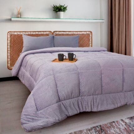ΚΟΥΒΕΡΤΟΠΑΠΛΩΜΑ ΑΝΑΓΛΥΦΟ FLANNEL 220X240  (839) LILA