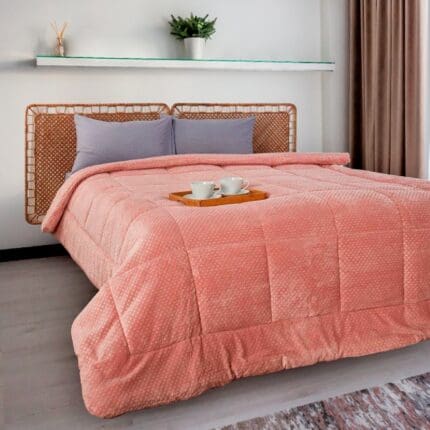 ΚΟΥΒΕΡΤΟΠΑΠΛΩΜΑ ΑΝΑΓΛΥΦΟ FLANNEL 220X240  (839) SALMON