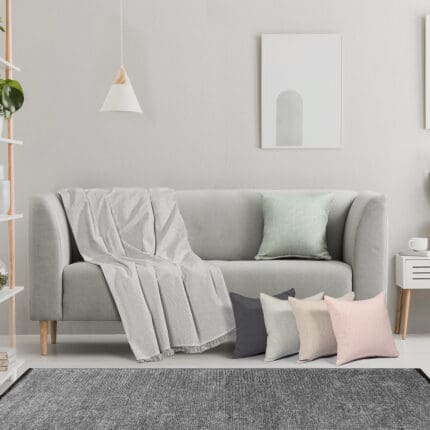 Ύφασμα από ριχτάρι Φ180 Art 8586 Γκρι Beauty Home