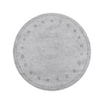 Ροτόντα βαμβακερή 120x120 Cottony Art 9554  Γκρι Beauty Home