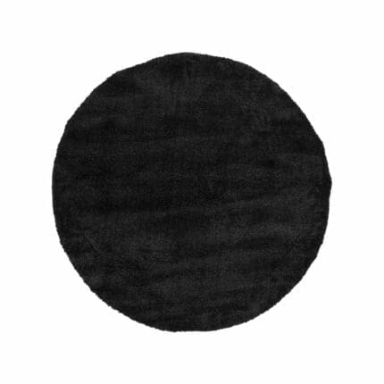 Ροτόντα 133x133 Fluffie Art 9613 Black Ανθρακίτης Beauty Home