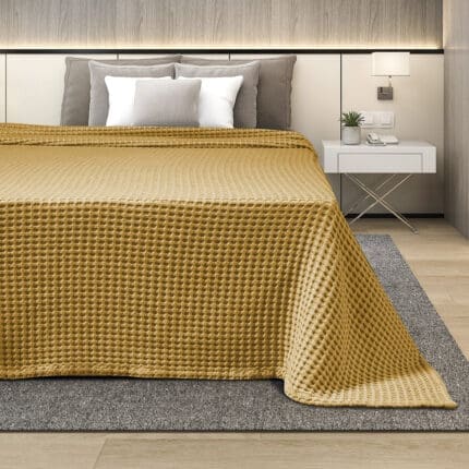 ΚΟΥΒΕΡΤΑ ΠΙΚΕ ΜΟΝΗ 160Χ240 ADAM HOME  YELLOW