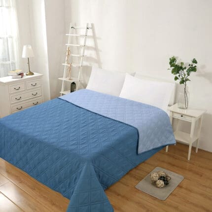ΚΟΥΒΕΡΛΙ ELEGANCE ΥΠΕΡΔΙΠΛΟ 220X240 ADAM HOME Κ6  DENIM