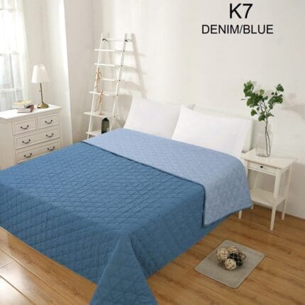 ΚΟΥΒΕΡΛΙ ELEGANCE ΥΠΕΡΔΙΠΛΟ 220X240 ADAM HOME Κ7  DENIM