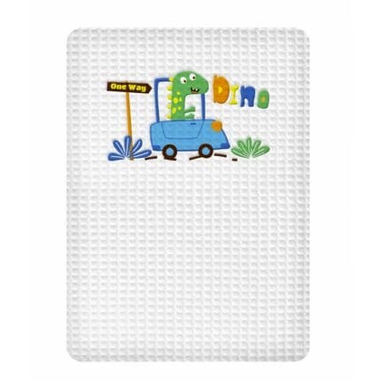 ΚΟΥΒΕΡΤΑ ΠΙΚΕ ΑΓΚΑΛΙΑΣ 80X110 ADAM HOME DINOSAUROS WHITE