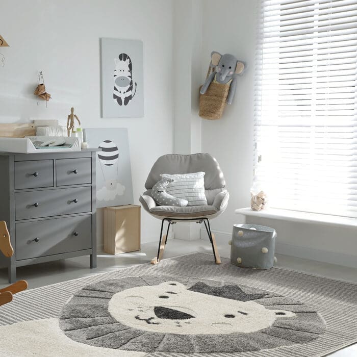 Χαλί Loop Art 9556 Grey white Γκρι λευκό Beauty Home