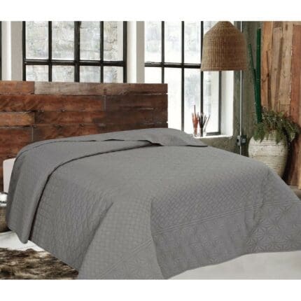 ΚΟΥΒΕΡΛΙ ELEGANCE ΥΠΕΡΔΙΠΛΟ 220X240 ADAM HOME  VENUS  DARK GREY