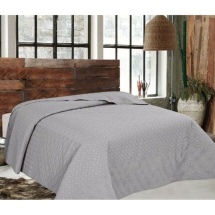 ΚΟΥΒΕΡΛΙ ELEGANCE ΥΠΕΡΔΙΠΛΟ 220X240 ADAM HOME  VENUS  GREY