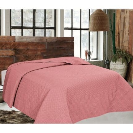 ΚΟΥΒΕΡΛΙ ELEGANCE ΥΠΕΡΔΙΠΛΟ 220X240 ADAM HOME  VENUS  OPAL ROSE
