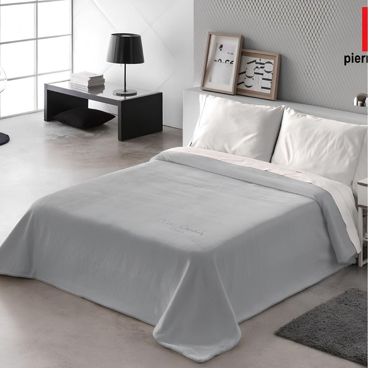ΚΟΥΒΕΡΤΑ ΥΠΕΡΔΙΠΛΗ 220X240 PIERRE CARDIN NANCY STER 545 GREY(51)