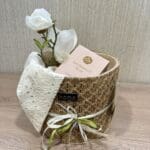 Καλάθι με αρωματικό κερί και τραβέρσα
