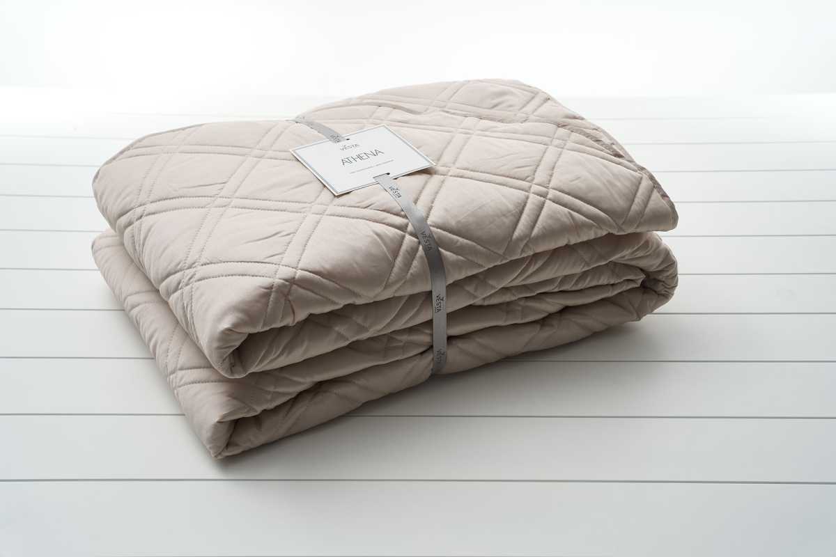 ATHENA-303 ΚΟΥΒΕΡΛΙ KING 270Χ270 ΡΕΛΙ BEIGE