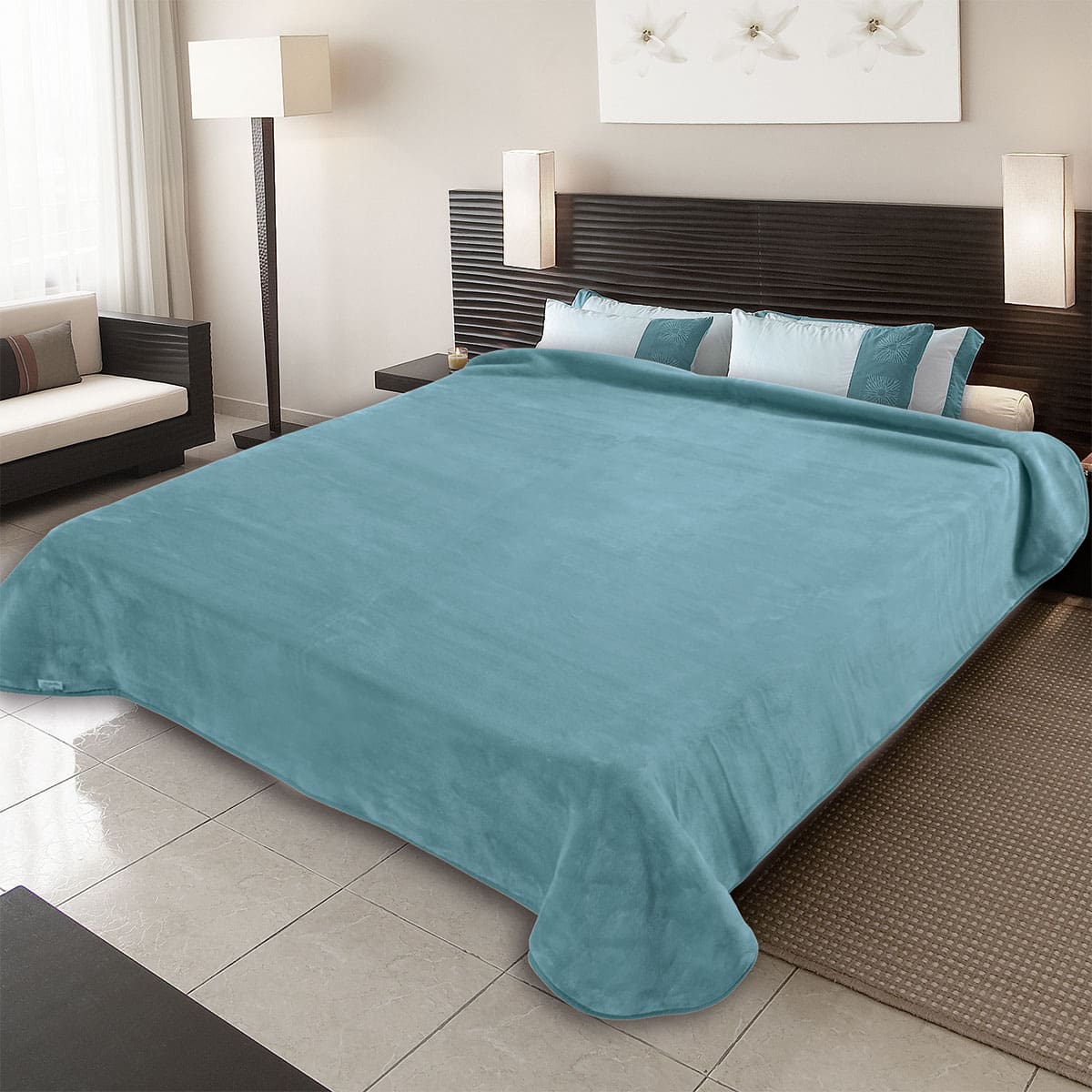 ΚΟΥΒΕΡΤΑ ΙΣΠΑΝΙΑΣ KING SIZE 240X260 BELPLA PLAIN LAGUNA(71)