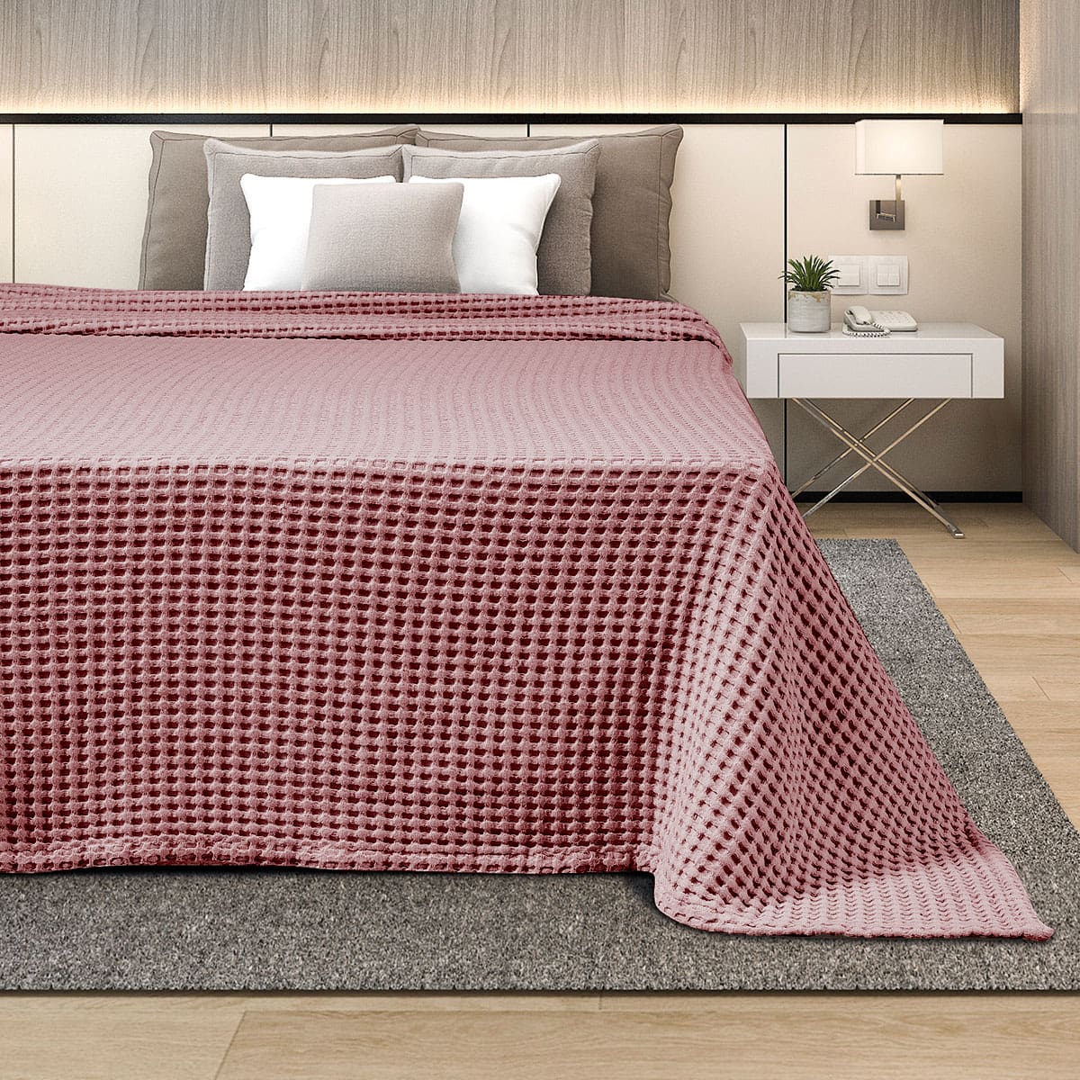 ΚΟΥΒΕΡΤΑ ΠΙΚΕ  ΥΠΕΡΔΙΠΛΗ 230X240 ADAM HOME OPAL ROSE