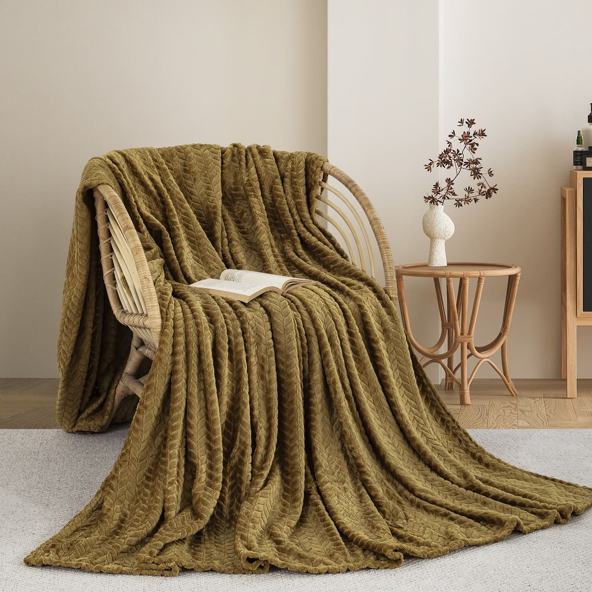 ΚΟΥΒΕΡΤΑ  FLEECE ΥΠΕΡΔΙΠΛΟ 220X240 ADAM HOME (550) HONEY GOLD (75)