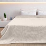 Beauty Home Κουβέρτα King Size διπλής όψεως Cross matelasse Art 11173 260x270 Άμμου - Image 2