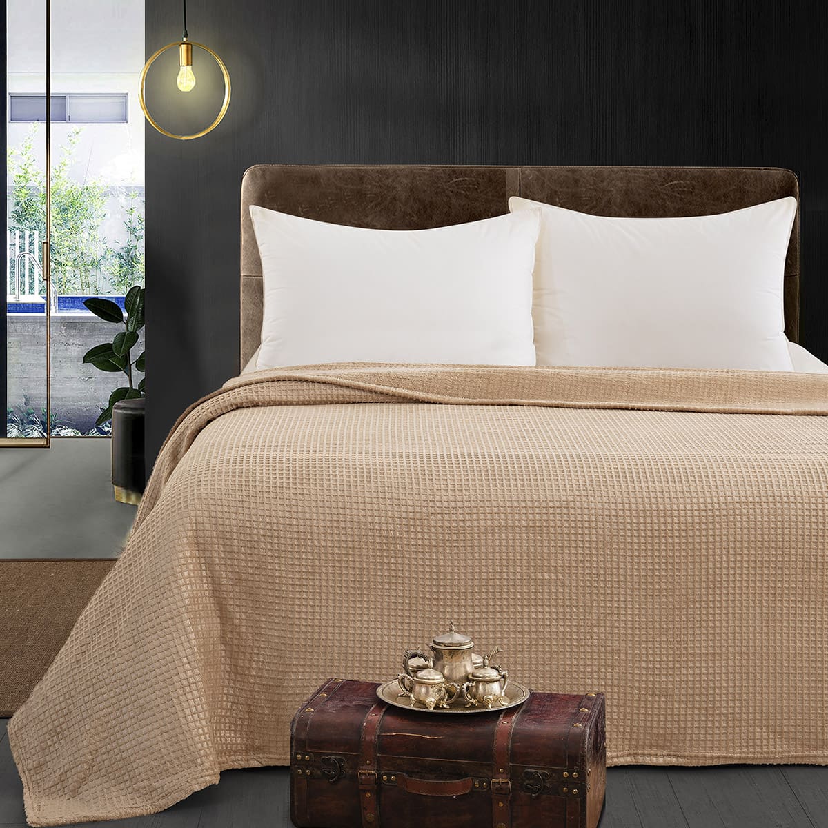 Beauty Home Κουβέρτα μονόχρωμη υπέρδιπλη Fleece Art 11550 220x240 Μπεζ Beauty Home Κουβέρτα μονόχρωμη υπέρδιπλη Fleece Art 11550 220x240 Μπεζ
