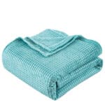Beauty Home Κουβέρτα μονόχρωμη μονή Fleece Art 11554 160x220 Τυρκουαζ - Image 2