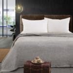 Beauty Home Κουβέρτα μονόχρωμη υπέρδιπλη Fleece Art 11555 220x240 Γκρι