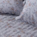 Beauty Home Σετ κουβερλί υπέρδιπλο Art 12212 Jasmine 100% Βαμβακοσατέν 300tc 220x240 Γκρι - Image 2