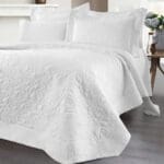 Beauty Home Σετ κουβερλί υπέρδιπλο Rose Art 12500 230x250 Λευκό