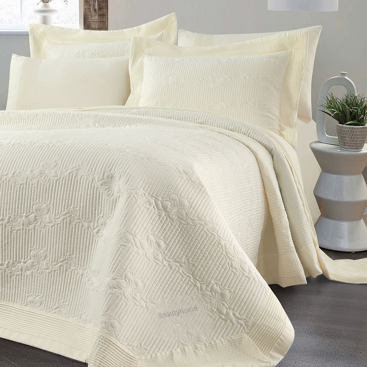 Beauty Home Νυφικό σετ 7 τμχ Emelia Art 12505 230x250 Εκρού