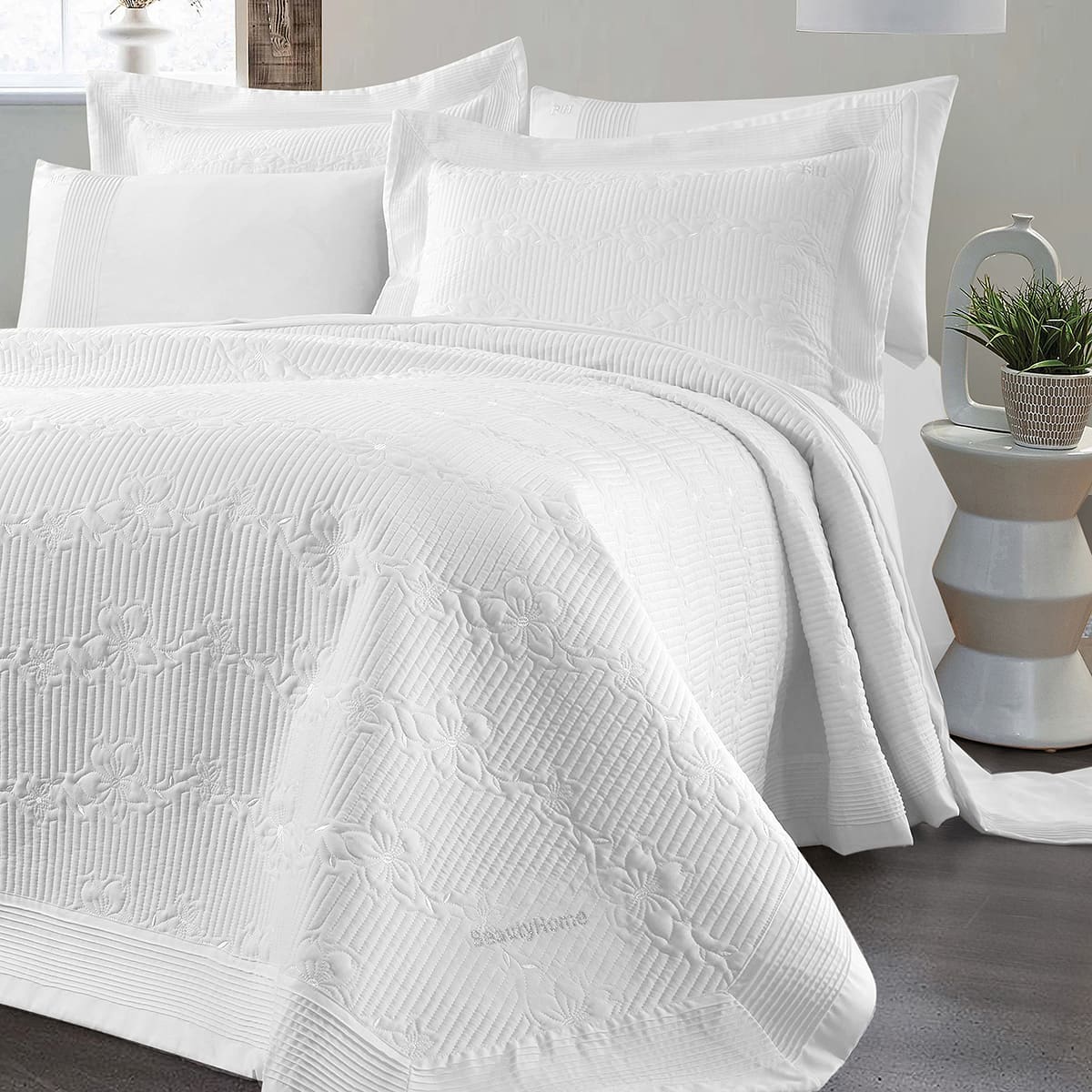 Beauty Home Νυφικό σετ 7 τμχ Emelia Art 12505 230x250 Λευκό