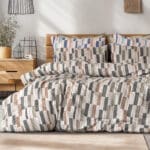 Beauty Home Σετ παπλωματοθήκη φανελένια μονή Pinot Art 12632 160x240 Μπεζ