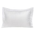 Beauty Home Μαξιλαροθήκη ξενοδοχείου Oxford Πλακέ Ribbon Art Ε1232 230TC Satin Stripe Percal Pennie 70%Cot-30%Pol 53x73+5 Λευκό