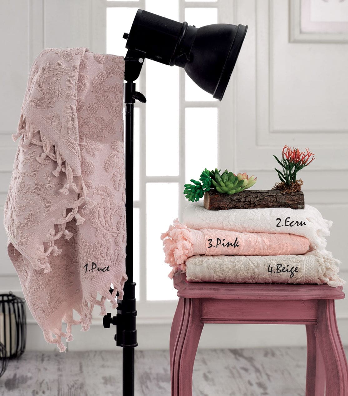 Beauty Home Πετσέτα προσώπου ζακάρ με δετό κρόσι Art 3180 50x90 Μπεζ Beauty Home Πετσέτα προσώπου ζακάρ με δετό κρόσι Art 3180 50x90 Μπεζ