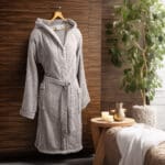 Beauty Home Μπουρνούζι με κουκούλα Art 3423 Γκρι