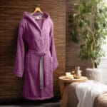 Beauty Home Μπουρνούζι με κουκούλα Art 3429 Μωβ