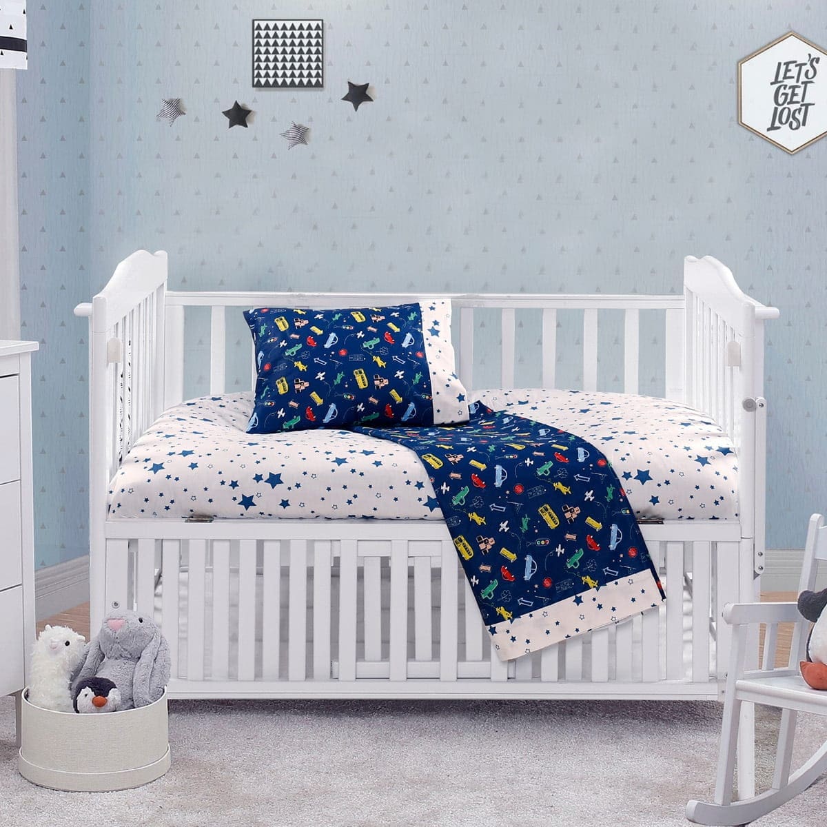 Beauty Home Σετ σεντόνια βρεφικά Art 5174 120x160 Μπλε Beauty Home Σετ σεντόνια βρεφικά Art 5174 120x160 Μπλε