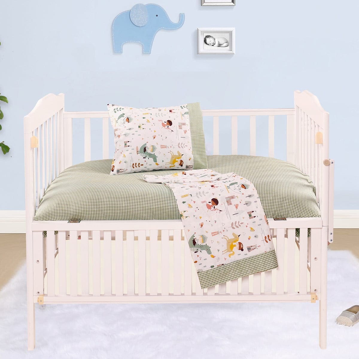 Beauty Home Σετ σεντόνια βρεφικά Art 5175 120x160 Πράσινο