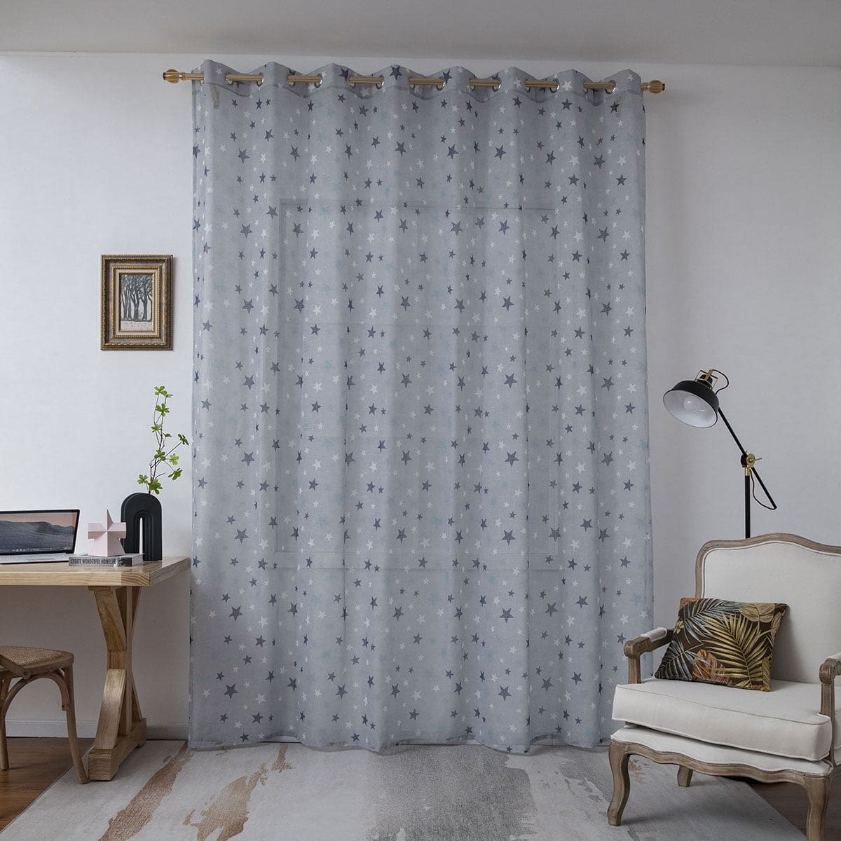 Beauty Home Κουρτίνα Art 6121 280x280 Γαλάζιο