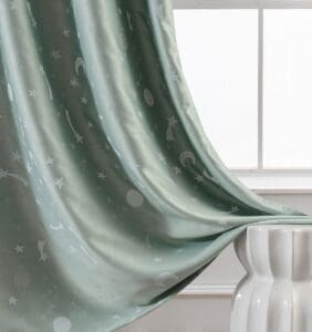 Beauty Home Κουρτίνα φωσφορίζουσα με τρέσα Art 6141 140x270 Μέντα - Image 2