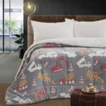 Beauty Home Κουβερτοπάπλωμα μονό φωσφοριζέ Glow Art 6269 160x220 Γκρι