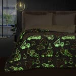 Beauty Home Κουβερτοπάπλωμα μονό φωσφοριζέ Glow Art 6269 160x220 Γκρι - Image 3