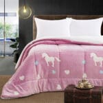 Beauty Home Κουβερτοπάπλωμα μονό φωσφοριζέ Glow Art 6272 160x220 Ροζ