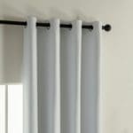 Beauty Home Κουρτίνα Full Blackout σκίασης με 8 κρίκους Soft Art 8391 Ice-Ecru 140x270 Πάγου - Image 5