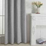 Beauty Home Κουρτίνα Full Blackout σκίασης με 8 κρίκους Elite Art 8392 Light Grey-Νο3 140x270 Ασημί - Image 5