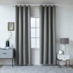 Beauty Home Κουρτίνα Blackout σκίασης με 8 κρίκους Art Ideal 8400 140x270 Ανθρακίτης