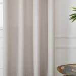 Beauty Home Κουρτίνα μεσαίας σκίασης με 8 μεταλλικούς κρίκους Effect Art 8443 140x270 Εκρού - Image 3