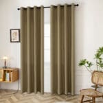 Beauty Home Ύφασμα κουρτίνας με το μέτρο μεσαίας σκίασης Effect Art 8443 Φ320 Λαδί - Image 2
