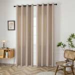 Beauty Home Ύφασμα κουρτίνας με το μέτρο μεσαίας σκίασης Effect Art 8443 Φ320 Άμμου - Image 2