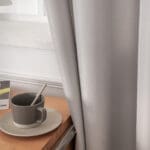 Beauty Home Ύφασμα κουρτίνας με το μέτρο μεσαίας σκίασης Effect Art 8443 Φ320 Ασημί - Image 11